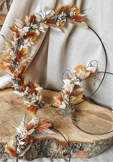 couronne fleurs sechees elisa un brin delicat